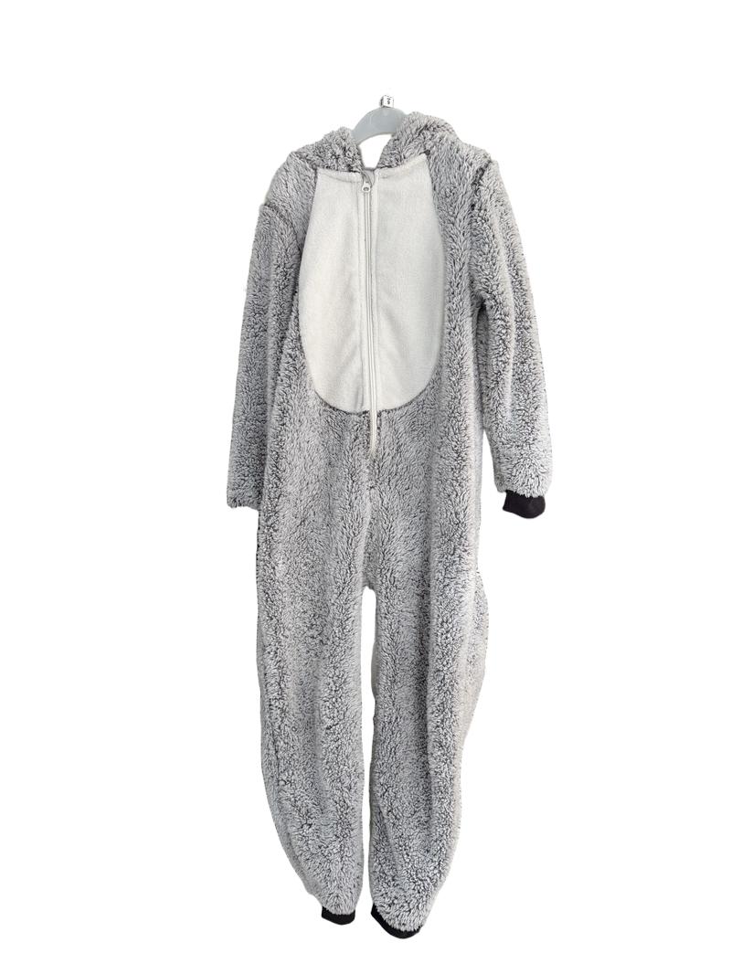 Preloved John Lewis - Silver Grey Fox Plush Onesie (9 UK)