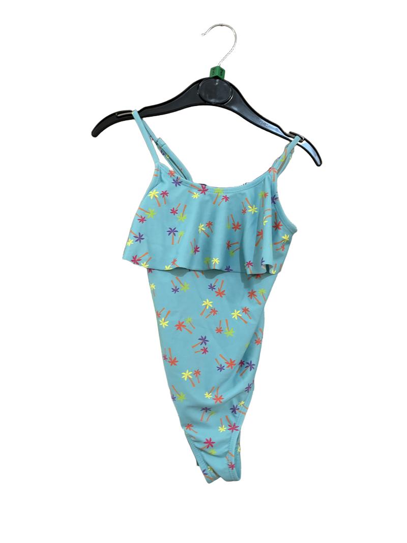 Preloved Mountain Warehouse - Blue Palm Tree Swim Suit (5-6y)