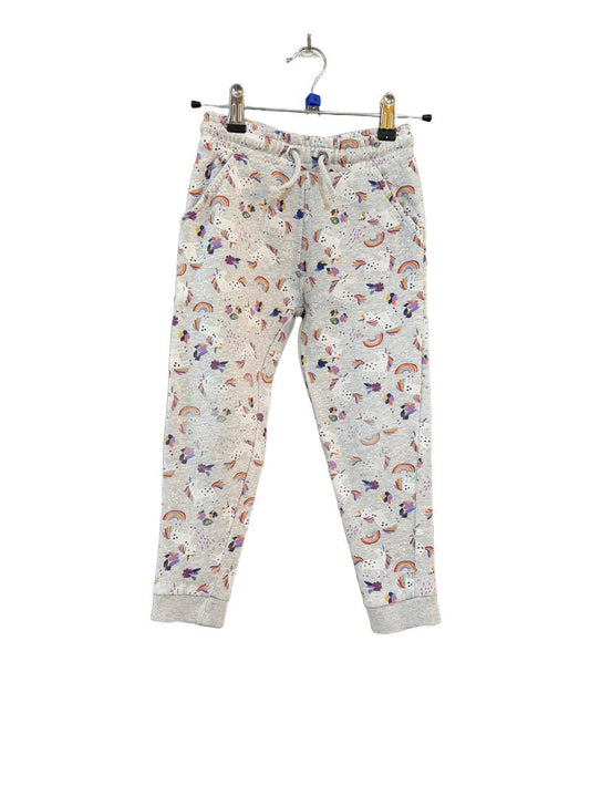 Preloved Next - Gray Unicorn Print Joggers (6-7y)