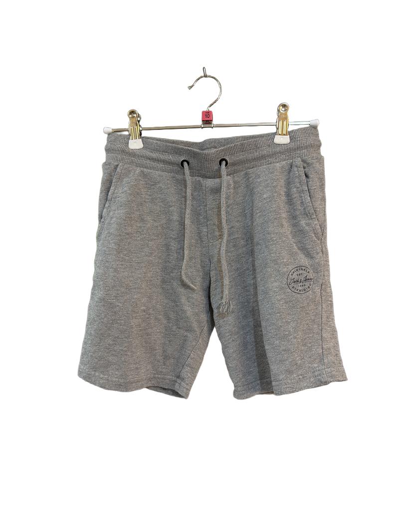 Preloved Jack & Jones - Gray Jersey Drawstring Shorts, 140 Cm (10-11y)