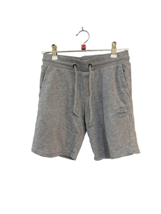 Preloved Jack & Jones - Gray Jersey Drawstring Shorts, 140 Cm (10-11y)