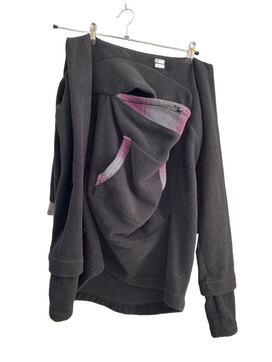 Preloved Lennylamb - Black Fleece Nursing Fleece With Cowl Neck (Medium)