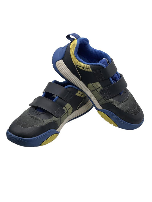 Preloved Clark's - Cica Stars Yellow Blue Velcro Trainers (10 UK) - Shoes