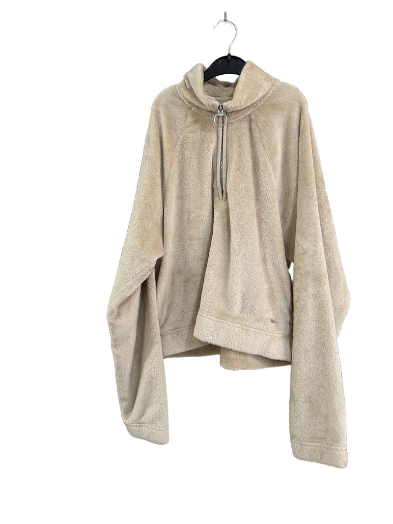 Preloved Hollister - Beige Fluffy Jumper  (X Small)