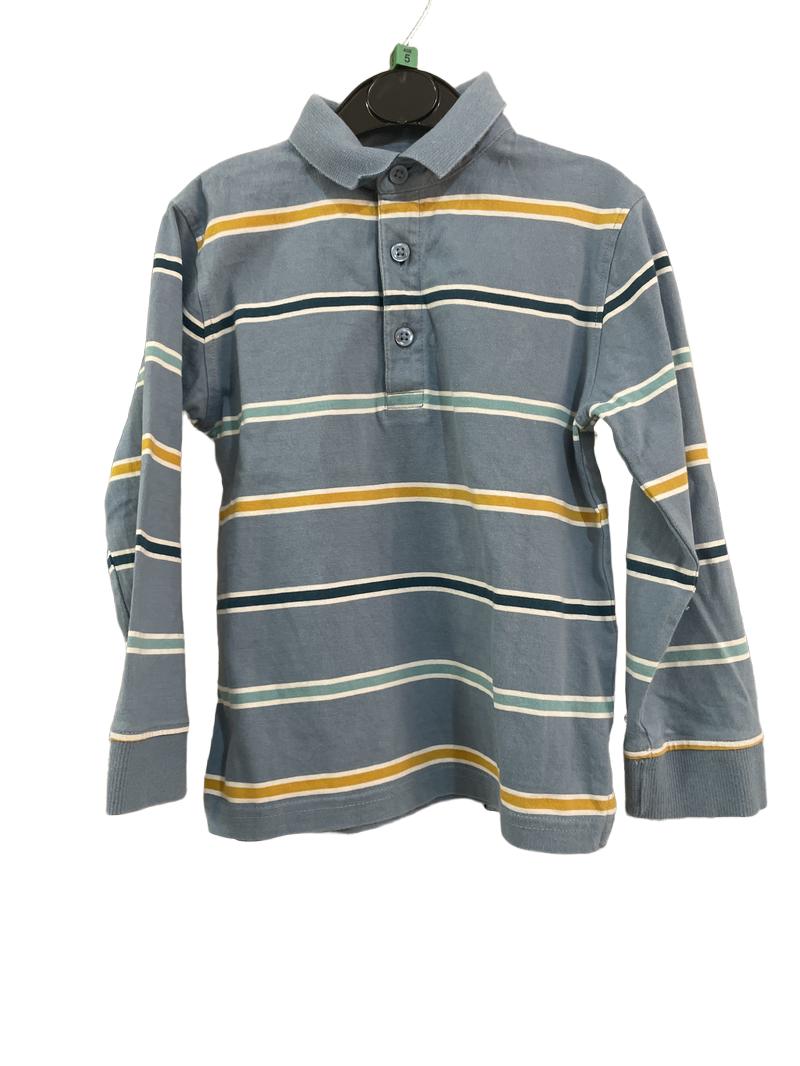 Preloved John Lewis - Blue Long-sleeved Stripe Top. (5y)