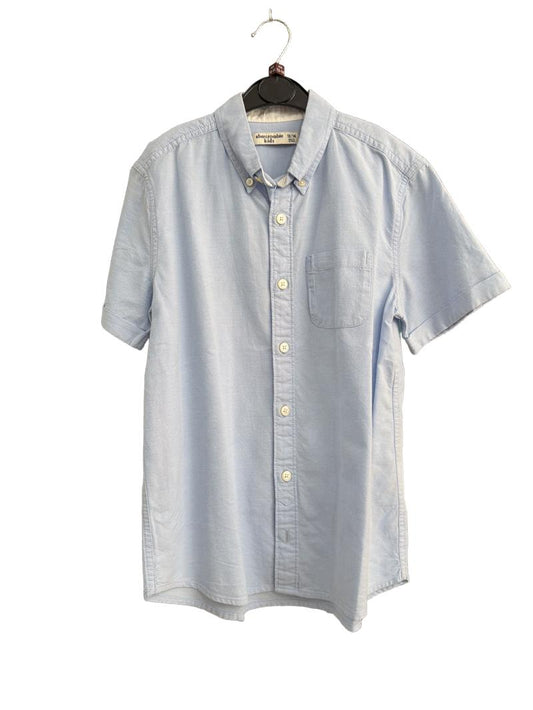Preloved Abercrombie Kids - Blue Chambray Short-sleeved Button Down Shirt (13-14y)