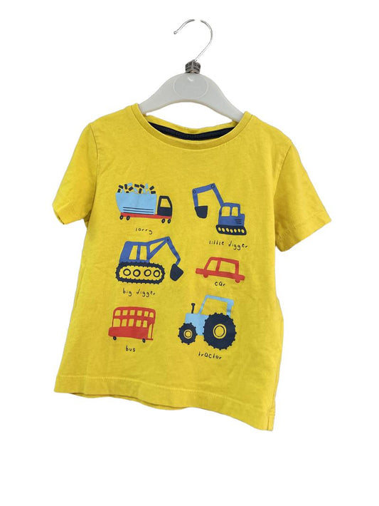 Preloved Urban Rascals - Yellow Vehicle T Shirt (12-18m)