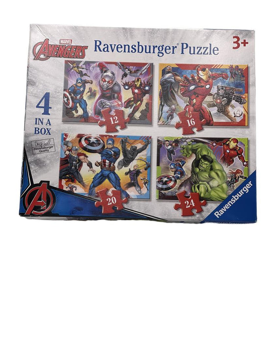 Preloved Avengers Puzzle 4 In A Box - Ravensburger
