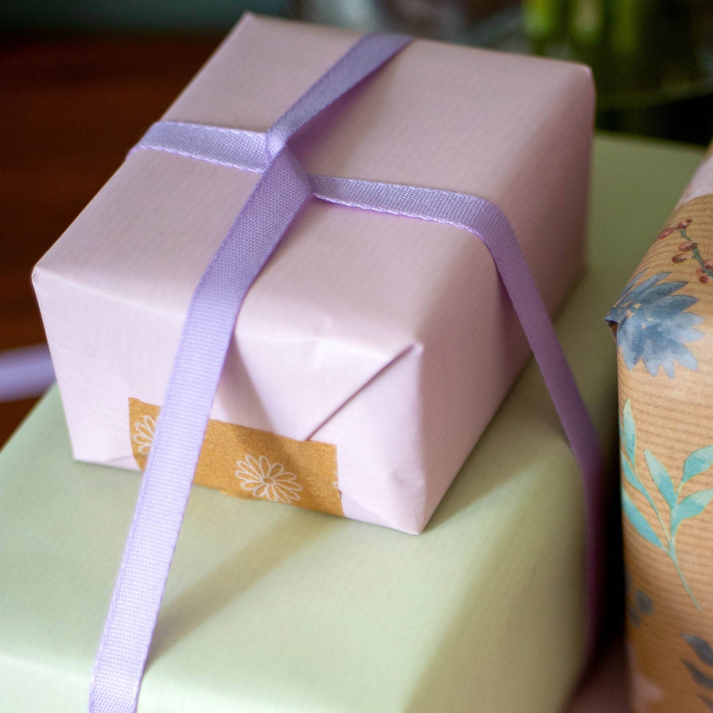 Lilac Biodegradable Ribbon 5m Reel (9mm)