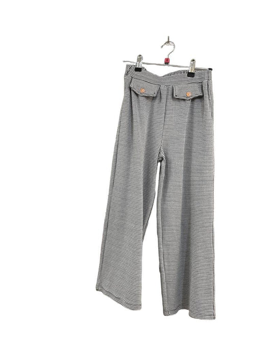 Preloved Angel & Rocket - Black White Houndstooth Trousers (10-11y)