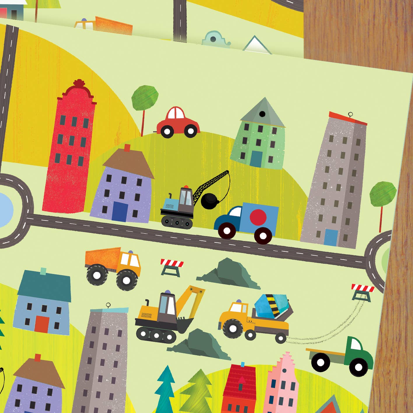 WP118 Road Gift Wrapping Paper