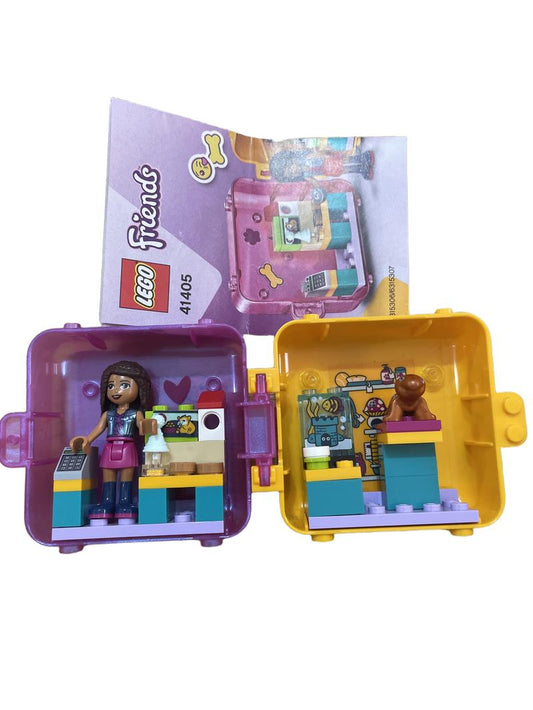 Preloved Toys - Lego Friends Purple And Yellow Cube Pet Shop. - Lego