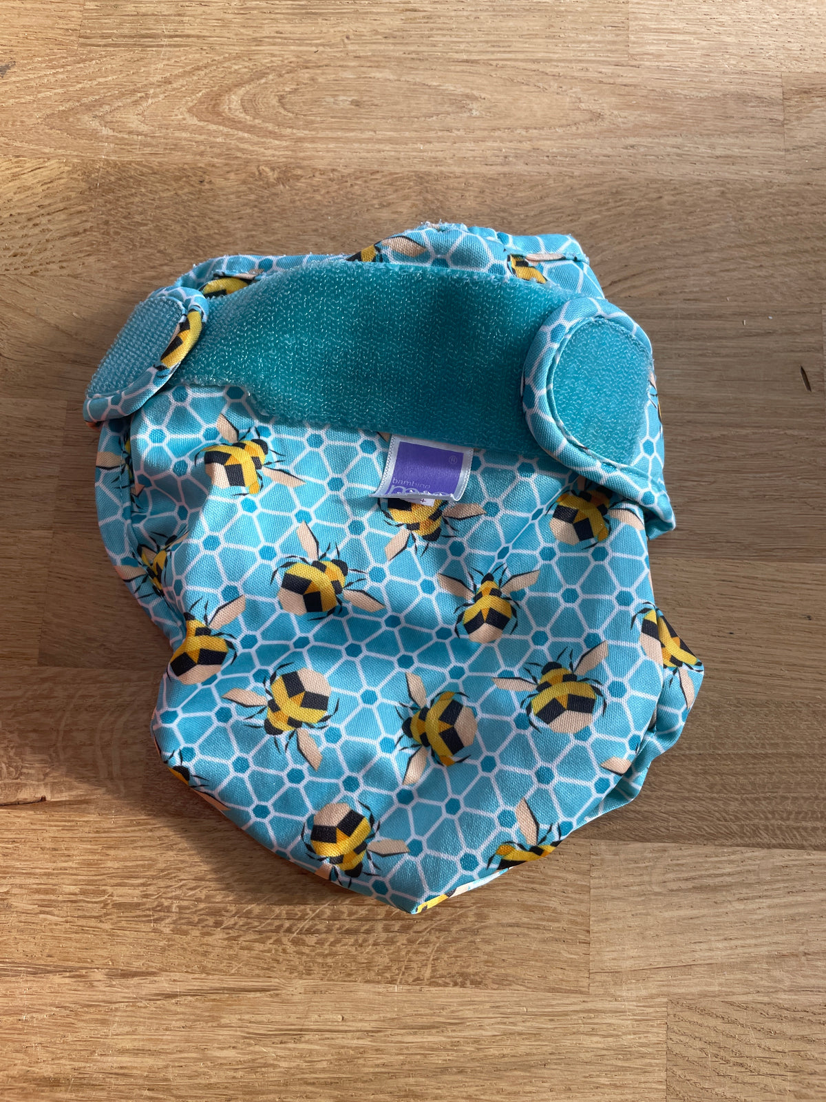 Preloved Bambino Mio - Nappies - Blue Bee Reusable Nappy Outer Shell, 9 Kg+