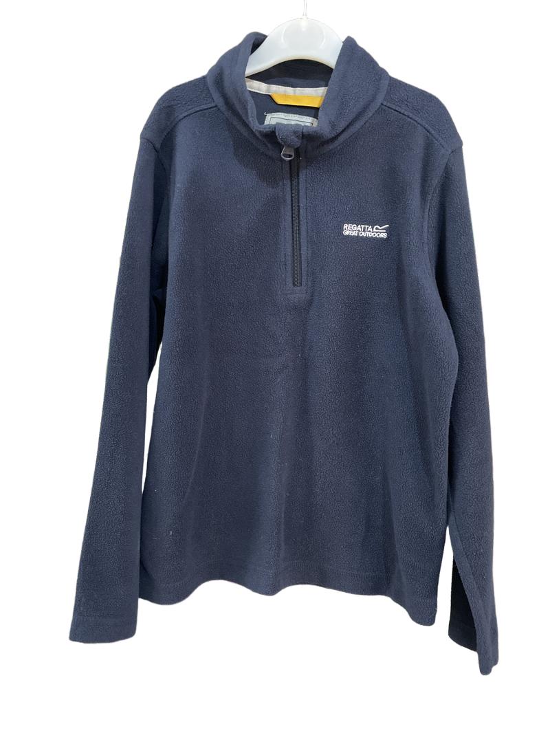 Preloved Regatta Great Outdoors - Navy Half Zip Lightweight Fleece (11-12y)