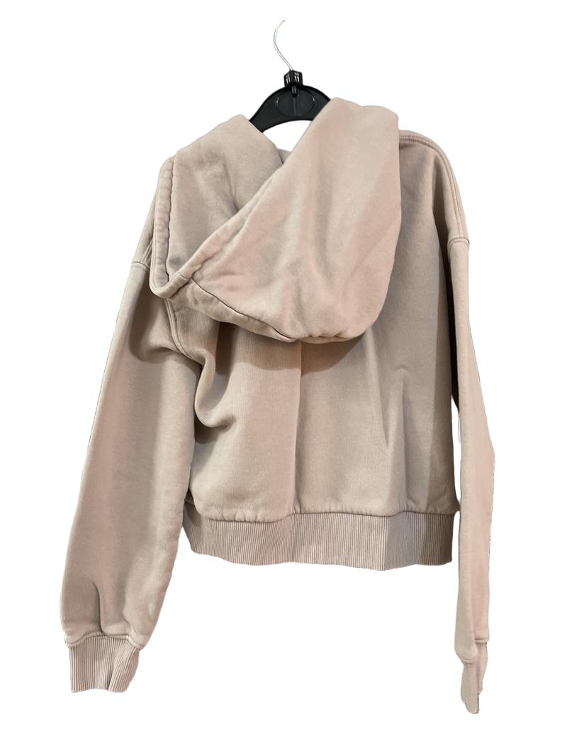 Preloved Zara - Beige Cropped Zip Hoodie (11-12y)
