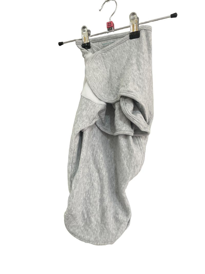 Preloved Aden And Anais - Plain Grey Swaddle. (0-3m)