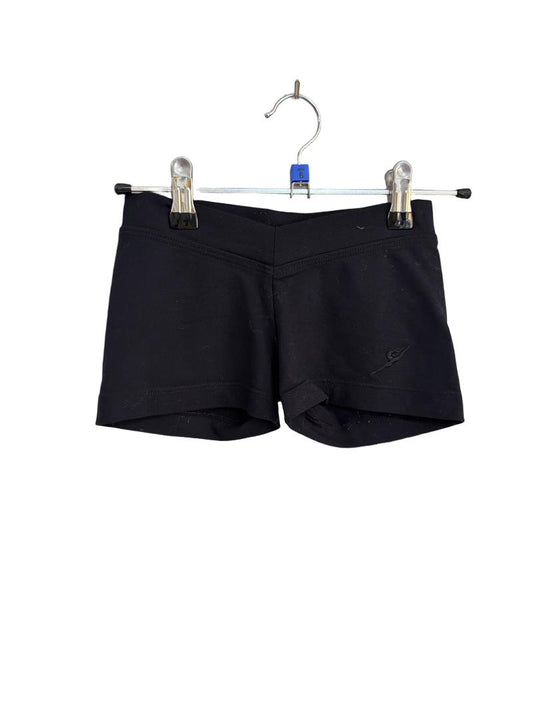Preloved Energetiks - Black Gymnastics Dance Shorts (6-7y)
