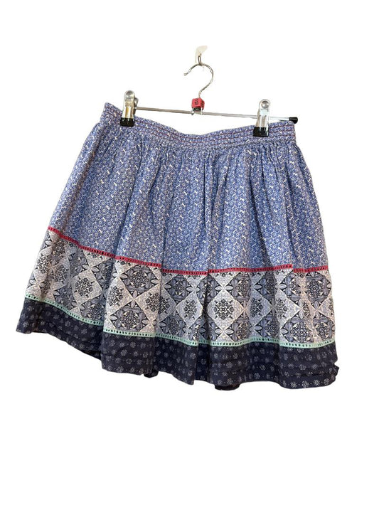Preloved Fatface - Blue White Print Skirt (10-11y)