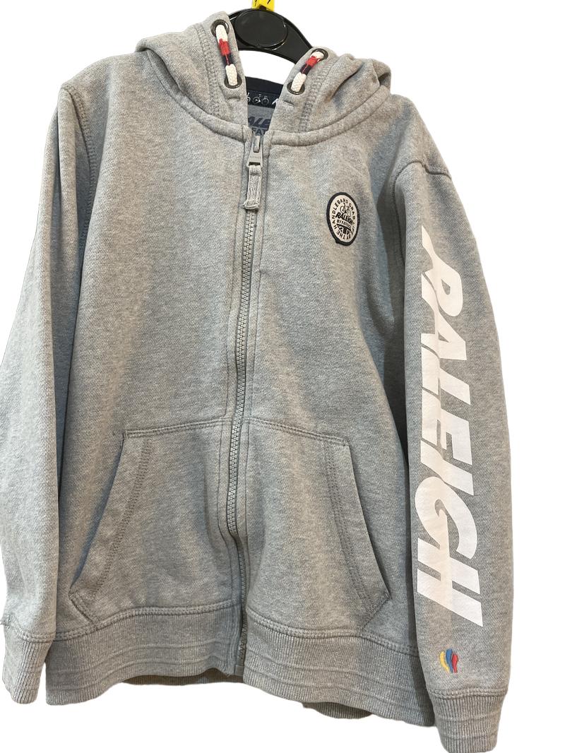 Preloved Fatface - Gray Raleigh Bicycle Zip Hoodie (7-8y)