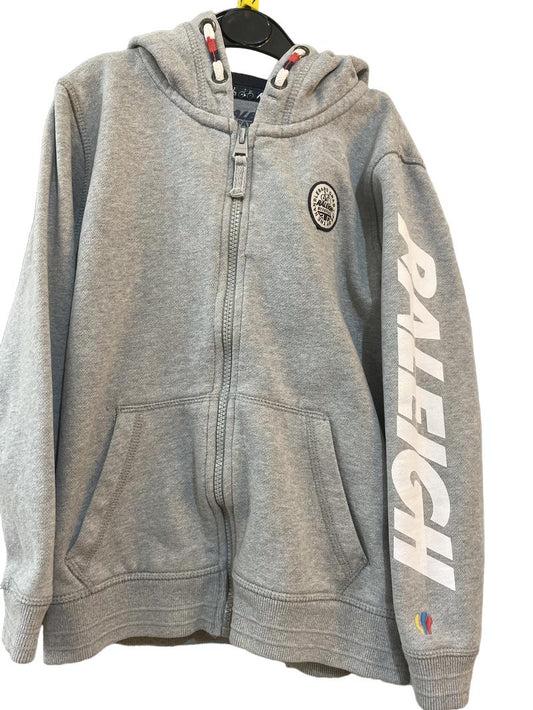 Preloved Fatface - Gray Raleigh Bicycle Zip Hoodie (7-8y)