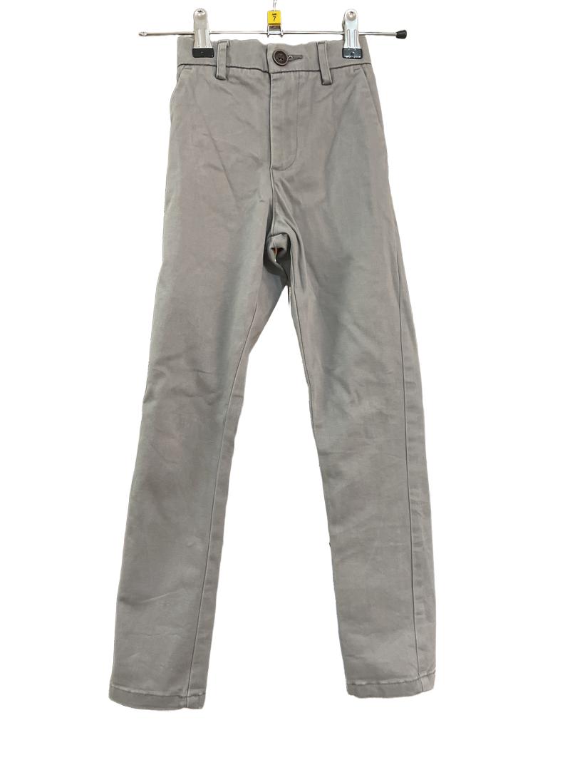 Preloved Next - Grey Skinny Trousers With Adjustable Waist. (7y, 7-8y)