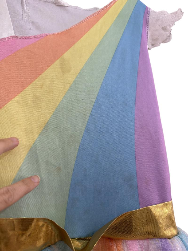 Preloved Unknown Brand - Rainbow Glitter Tulle Dress (6-7y, 7-8y)