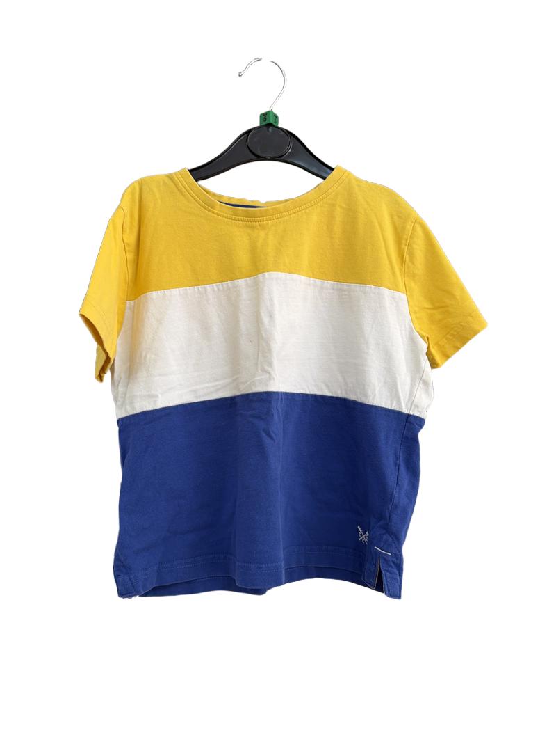 Preloved CCC Kids - Crew Clothing Company - Yellow White Blue T Shirt (5-6y)