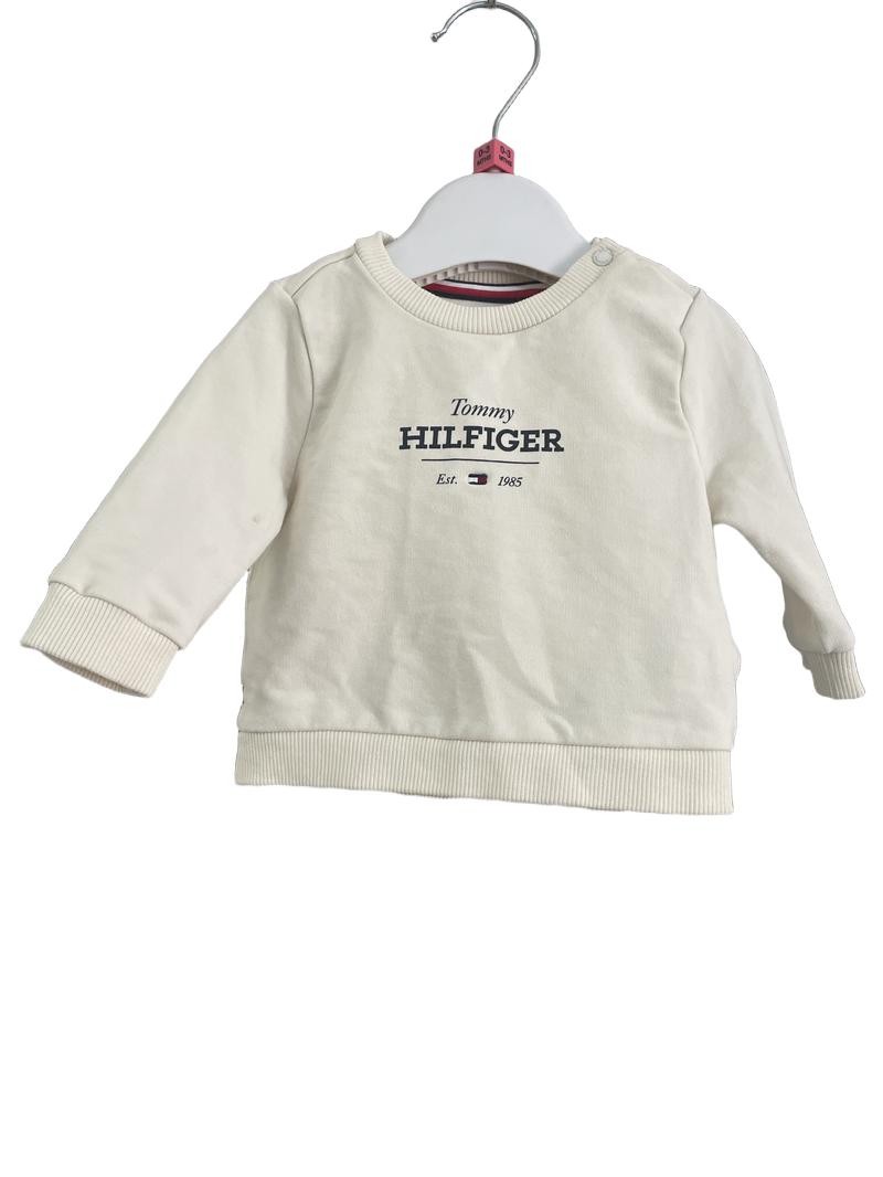 Preloved Tommy Hilfiger - Cream Tommy Hilfiger Sweatshirt (0-3m)