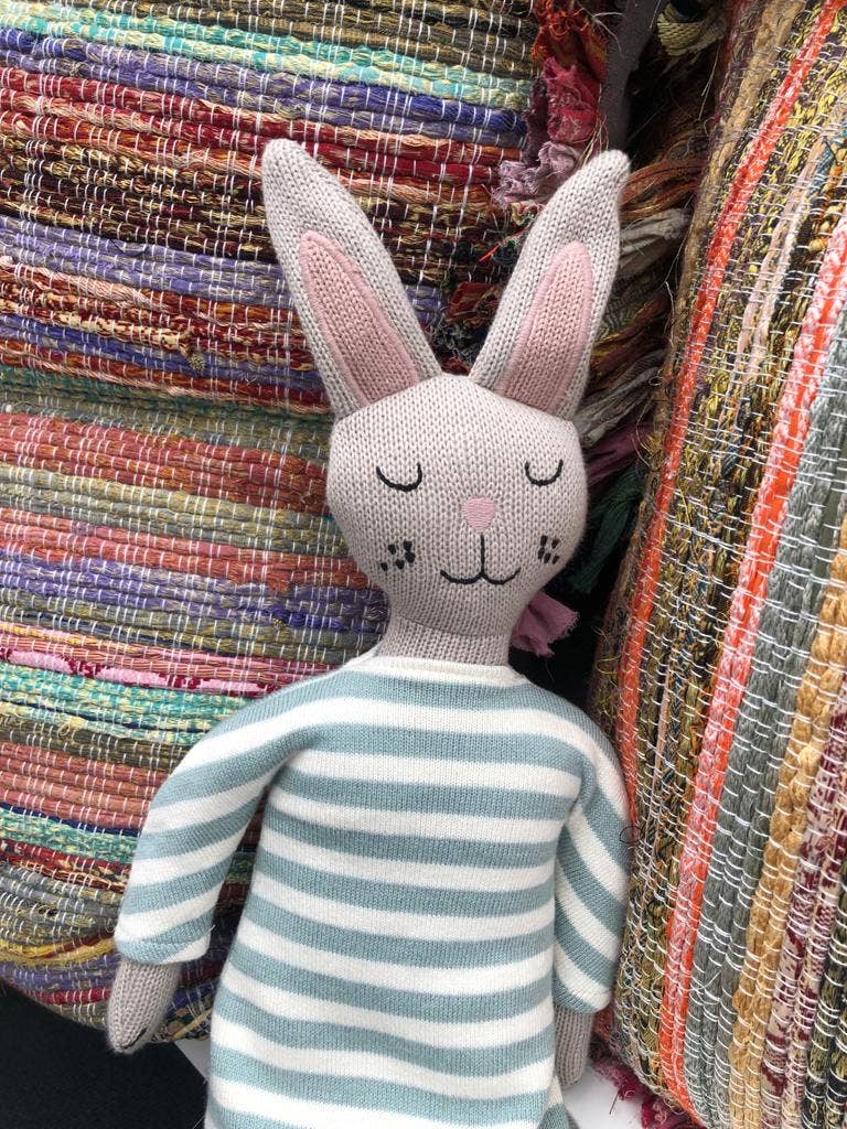 Bunny Doll Cuddly Toy, Organic Cotton Knitted
