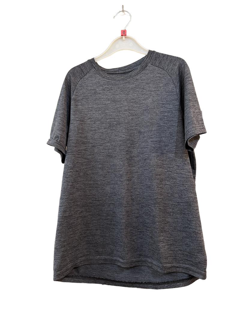 Preloved Heatgear - Heatgear (under Armor) Loose Fit, Short Sleeve Grey T-shirt  (YLG) (10-11y)