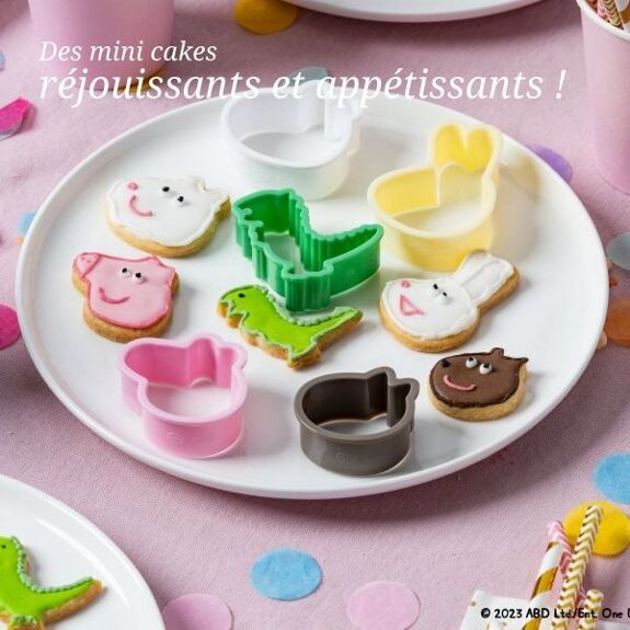 Set of 5 children's cookie cutters Dr. Oetker Peppa Pig