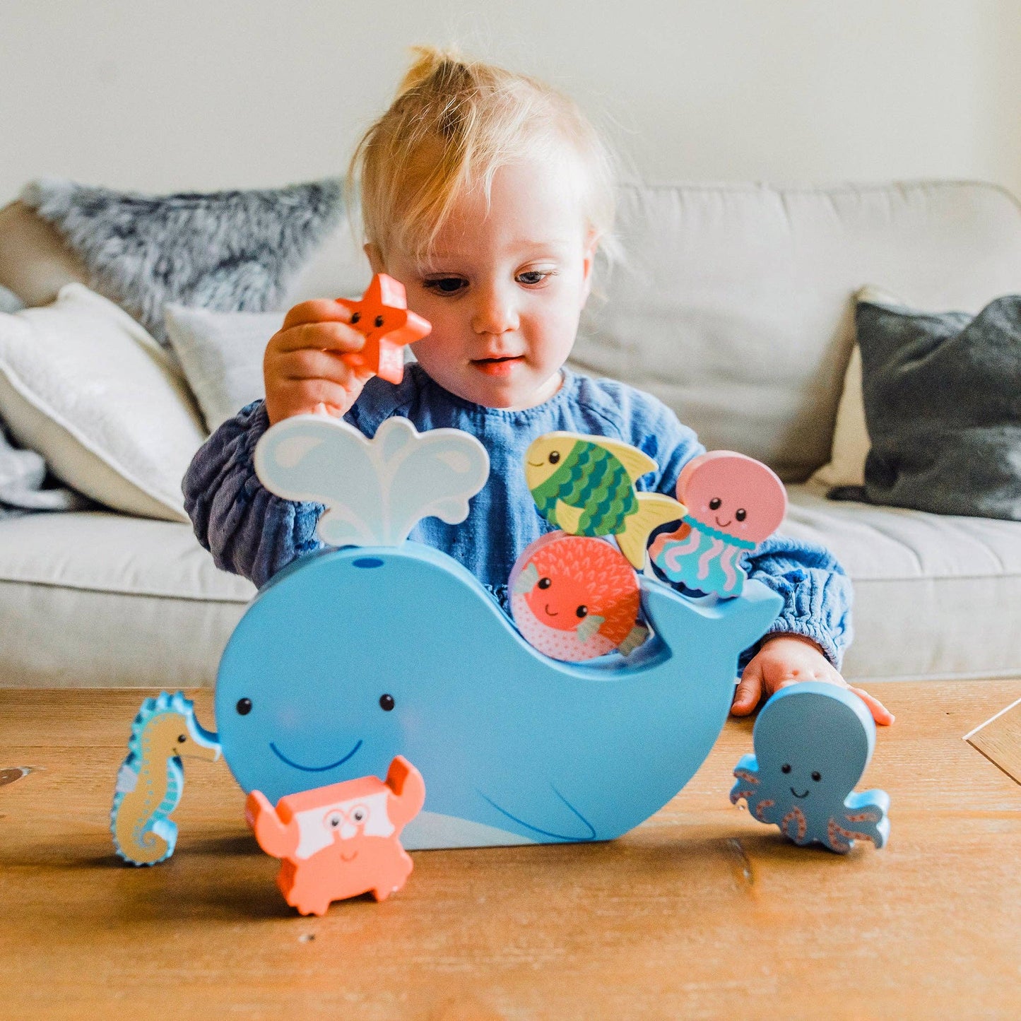 Sea Life Wooden Balancing Game