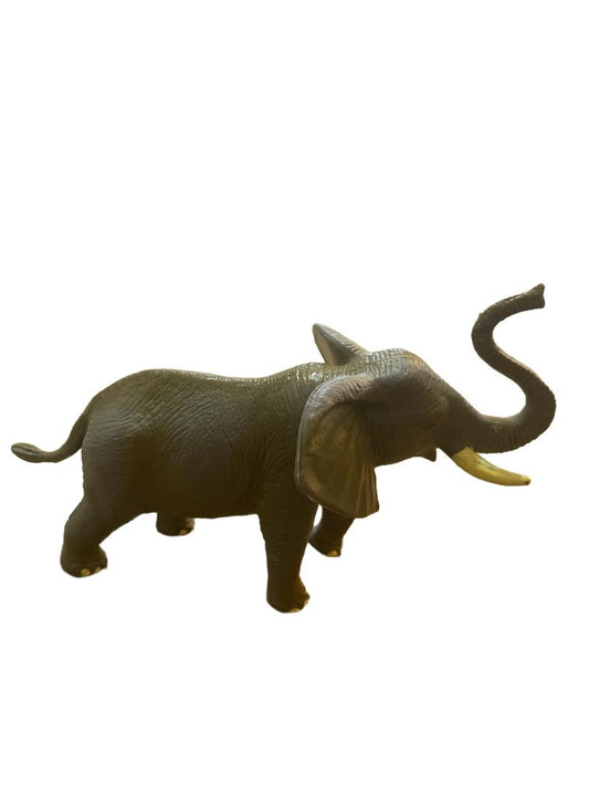 Preloved Toys - Grey African Elephant Plastic Figure - Unknown Brand