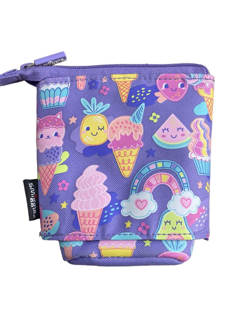 Preloved Smiggle - Purple Ice Cream Unicorn Expanding Pencil Case