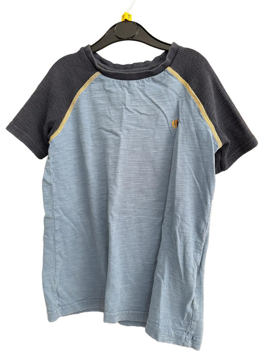 Preloved Fatface - Blue Raglan Sleeve T Shirt (7-8y)