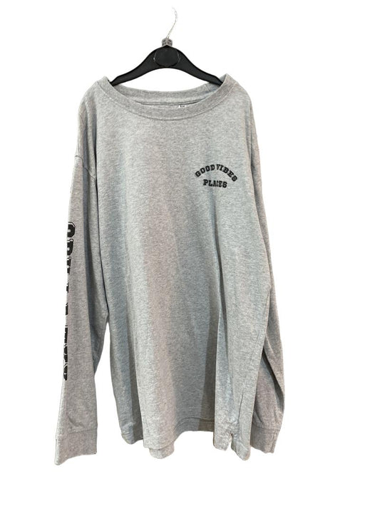 Preloved John Lewis - Gray Good Vibes Places Long-sleeved T Shirt (12-13y)