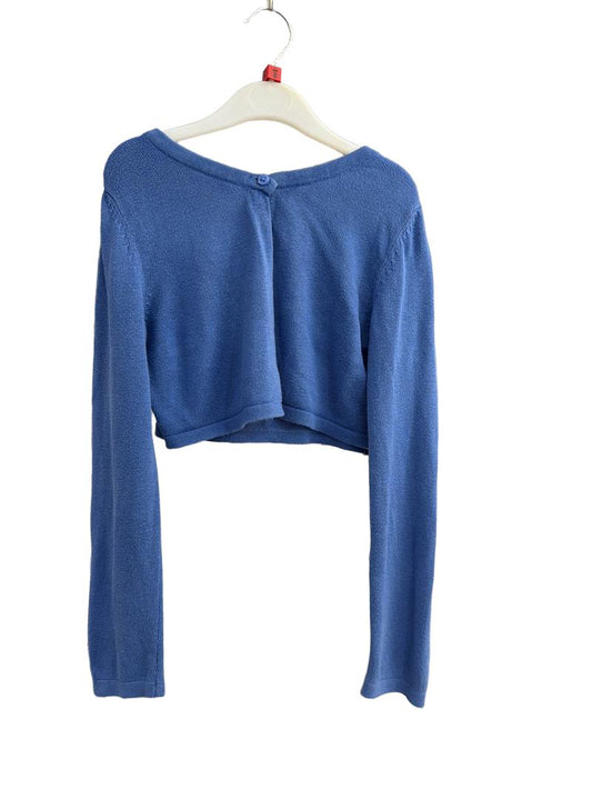 Preloved John Lewis - Blue Knit Bolero Cropped Cardigan (8-9y)