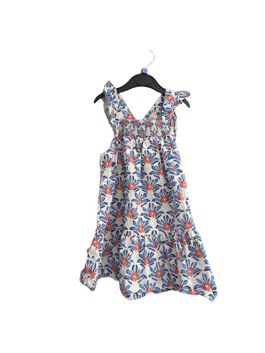 Preloved Zara Kids - Blue Red Print Lightweight Sundress, 104 Cm (3-4y)