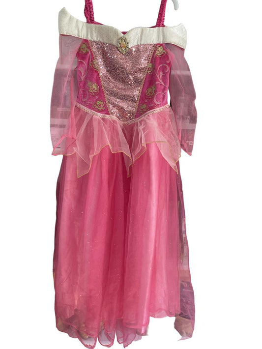Preloved Tu - Pink Disney Princess Fancy Dress Gown (7-8y) - Costume