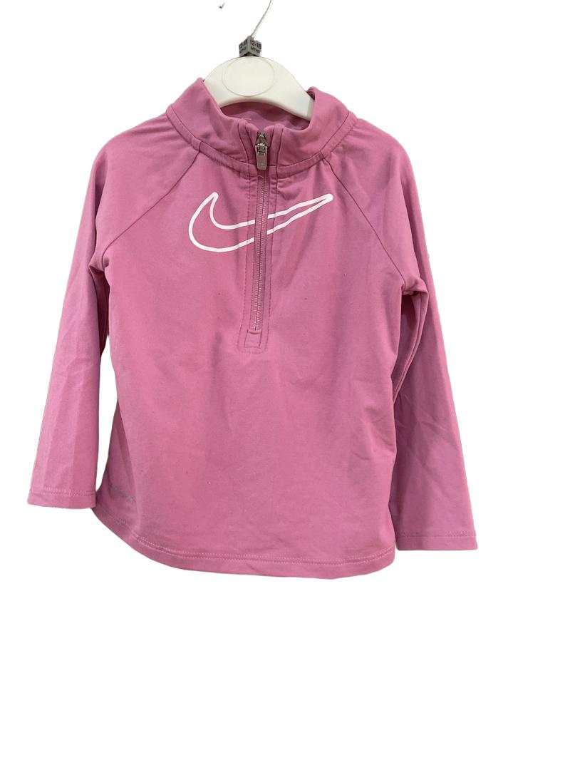 Preloved Nike - Pink Dri-fit Half Zip Top (12-18m)