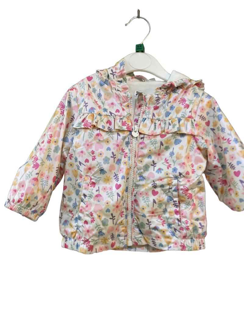Preloved UPIM - Pearl Floral Print Waterproof Jacket (6-9m)