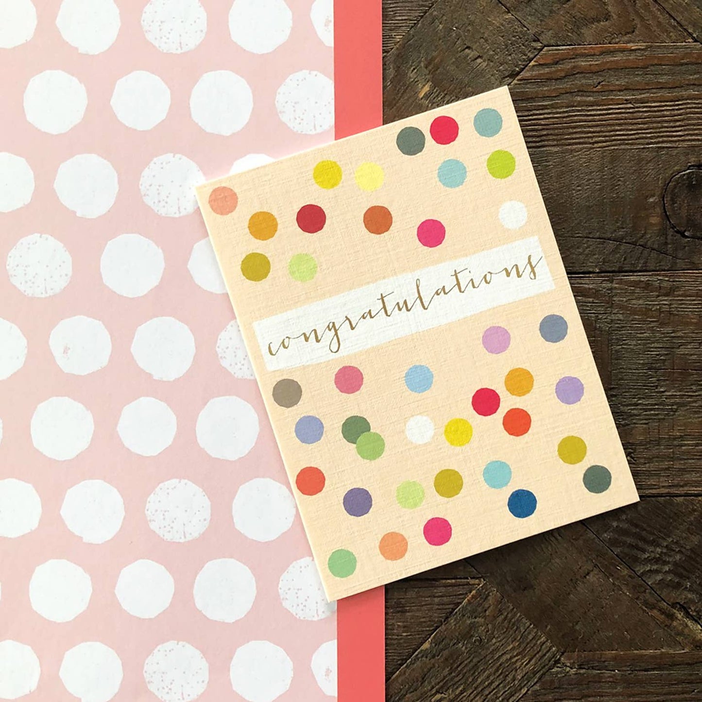 TW434 Mini Gold Foiled Congratulations Card