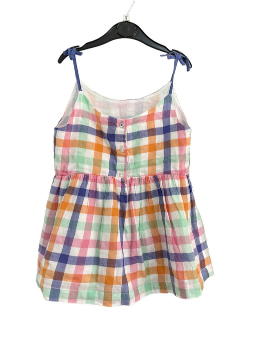 Preloved Mini Boden - Multicolour Check Plaid Sleeveless Strappy Top (9-10y) - Top