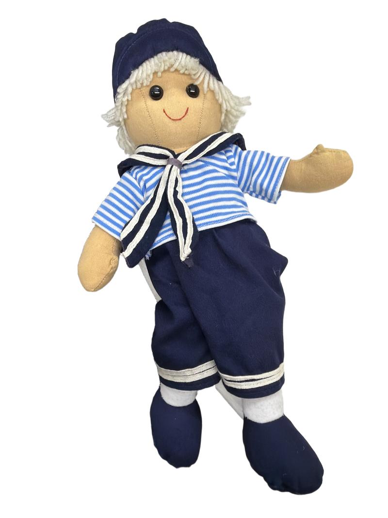 Preloved Toys - Sailor Boy Rag Doll Stuffed Toy - Powell Craft England