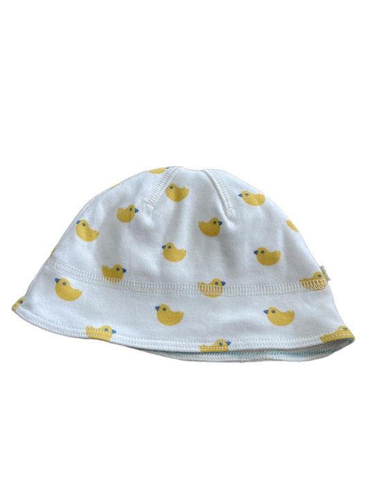 Preloved Frugi - White Yellow Duck Hat