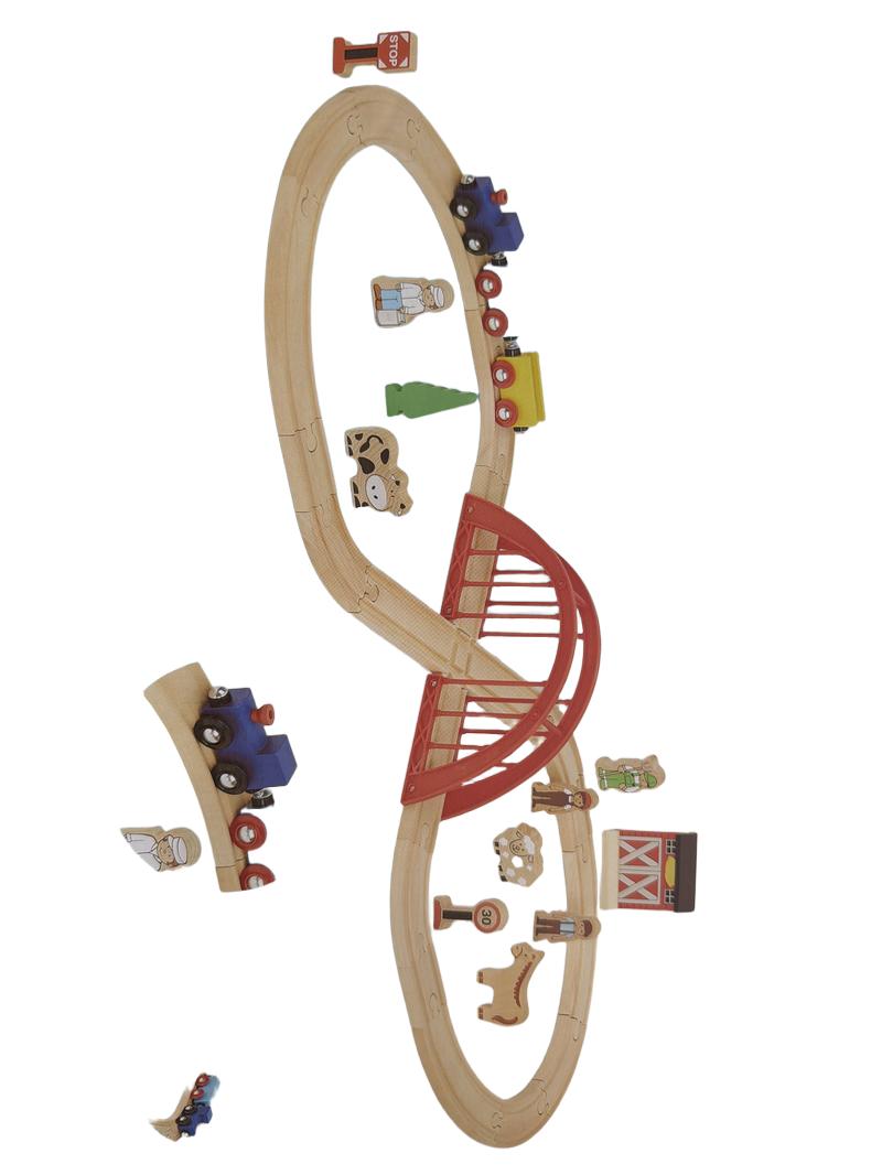 Preloved Toys - Figure 8 Train Set - Squirrel Play