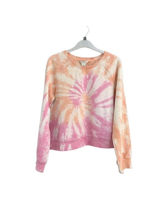 Preloved Monsoon - Orange Pink White Tie Dye Light Jumper (12-13y)