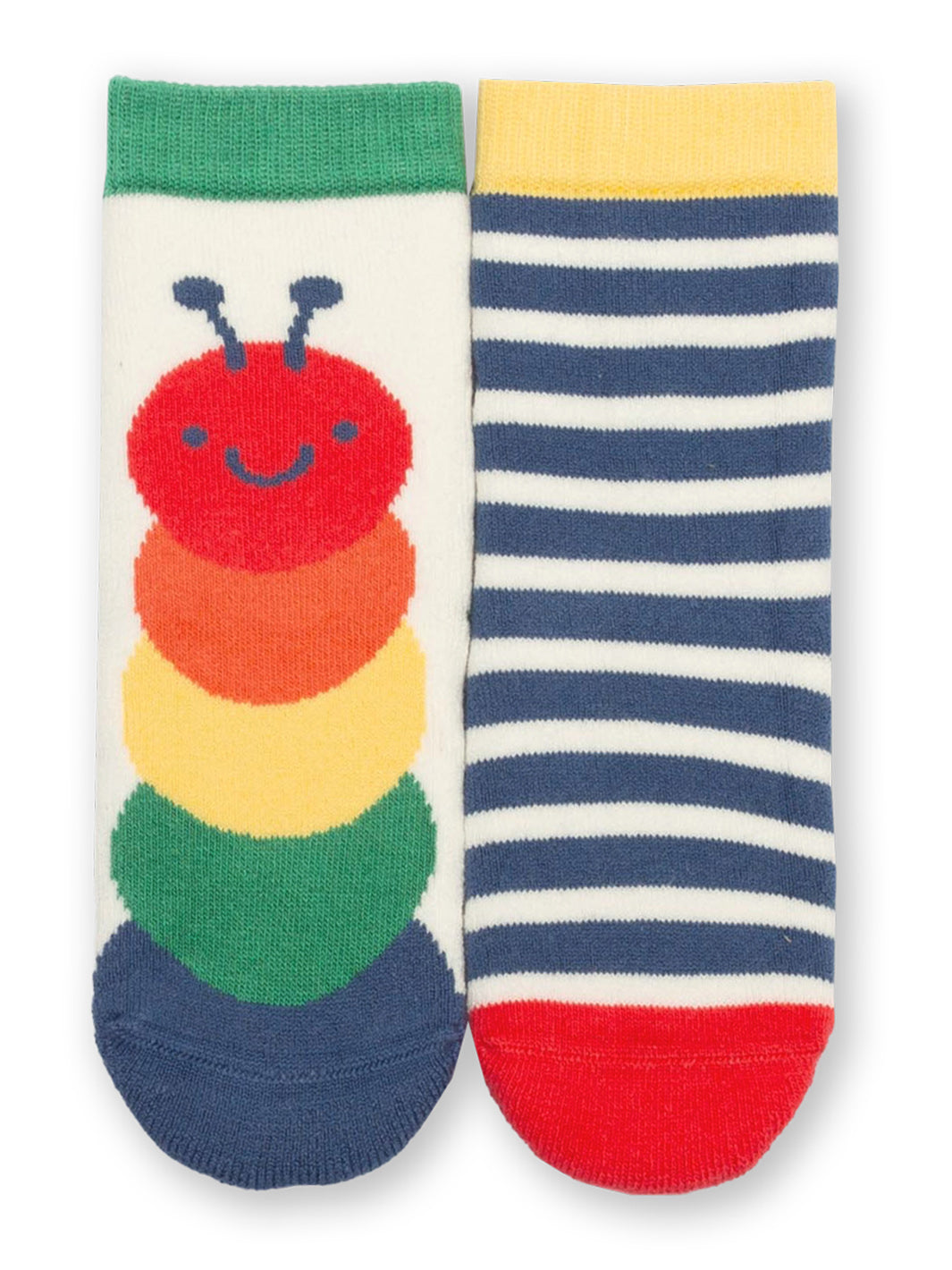 Kite Caterpillar Grippy Socks Red