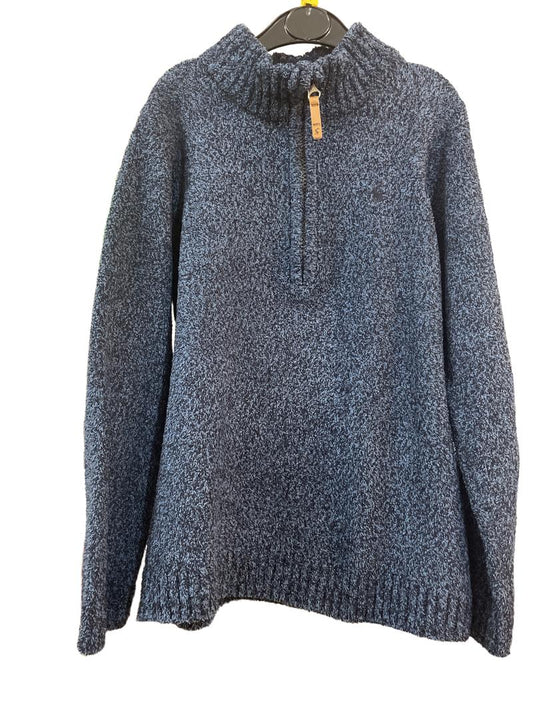 Preloved Joules - Blue Half-zip Fuzzy Fleece (7-8y)
