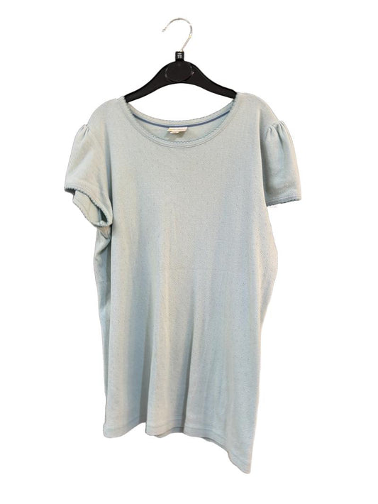 Preloved Mini Boden - Mint Green Pointelle Knit Short-sleeved Top (11-12y)